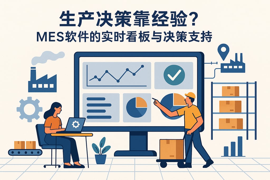 生产决策靠经验？MES软件的实时看板与决策支持  